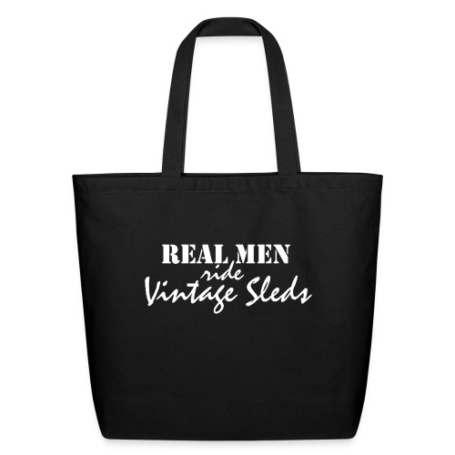 Real Men Ride Vintage Sleds - Eco-Friendly Cotton Tote