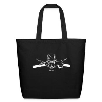 scooter - Eco-Friendly Cotton Tote - black - Front