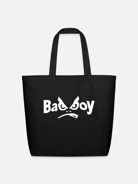 bad boy - Eco-Friendly Cotton Tote - black