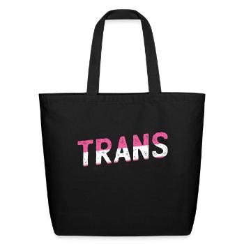 Trans - Eco-Friendly Cotton Tote - black - Front