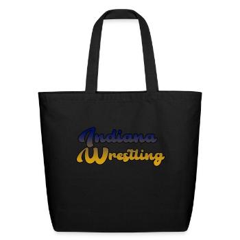 Indiana Wrestling - Eco-Friendly Cotton Tote - black - Front