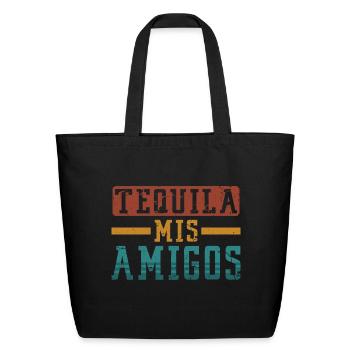 Funny, Tequila, Emergency, Call, 9-Juan-Juan, awes - Eco-Friendly Cotton Tote - black - Front