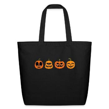 Pumpkin Sweatshirt Pumpkin - Eco-Friendly Cotton Tote - black - Front
