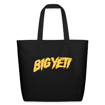 Big Yeti - Eco-Friendly Cotton Tote - black - Front