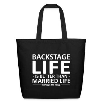 Stage equipment gifts | Stage Technician - Eco-Friendly Cotton Tote - black - Front