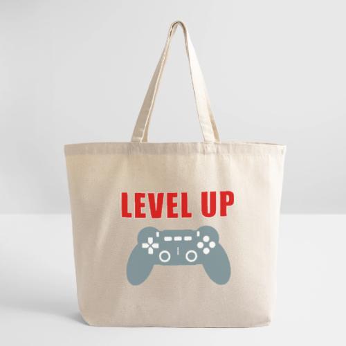 Level Up Gamer Controller Apparel - Eco-Friendly Cotton Tote