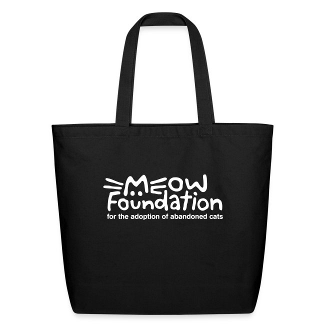 MEOW Foundation White Logo Tagline