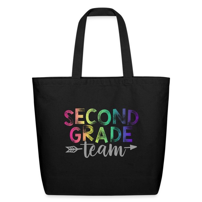 Second Grade Team Teacher T-Shirts Rainbow