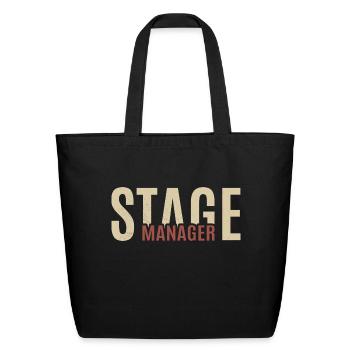 Simple Design For Stage Manager Stage Manager - Eco-Friendly Cotton Tote - black - Front