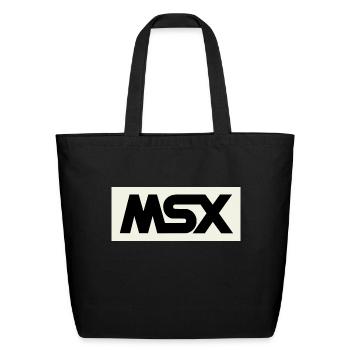 Msx Black Logo Vintage Retro Computer - Eco-Friendly Cotton Tote - black - Front
