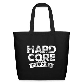 Hard Core Since 1975 - 50th Birthday - Eco-Friendly Cotton Tote - black - Front