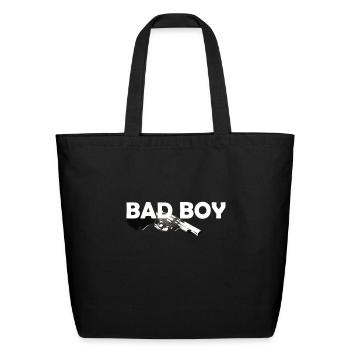 BAD BOY - Eco-Friendly Cotton Tote - black - Front