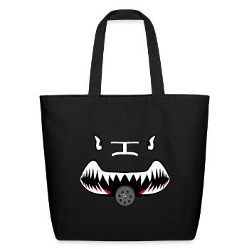 A10 Thunderbolt - Eco-Friendly Cotton Tote - black - Front