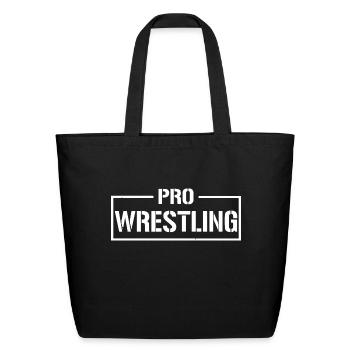 Pro Wrestling - Eco-Friendly Cotton Tote - black - Front