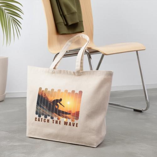 Surfing: Catch the Wave - Eco-Friendly Cotton Tote