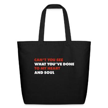 Can't You See - Eco-Friendly Cotton Tote - black - Front