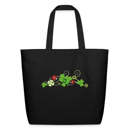 Four leaf clover design. New years eve party. - Eco-Friendly Cotton Tote