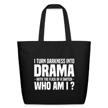 stage technician - Eco-Friendly Cotton Tote - black - Front
