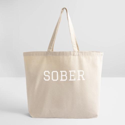 SOBER (WHITE) - Eco-Friendly Cotton Tote