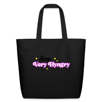 VERY HUNGRY - Eco-Friendly Cotton Tote - black - Front
