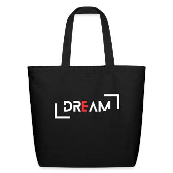 Dream - Eco-Friendly Cotton Tote - black - Front