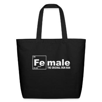 FEMALE IM ORIGINAL - Eco-Friendly Cotton Tote - black - Front