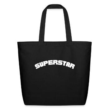 Superstar - Eco-Friendly Cotton Tote - black - Front