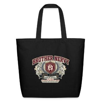 Brother Nervy Royal Athletic - Eco-Friendly Cotton Tote - black - Front