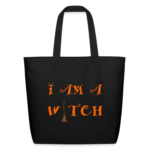 I Am A Witch Word Art - Eco-Friendly Cotton Tote