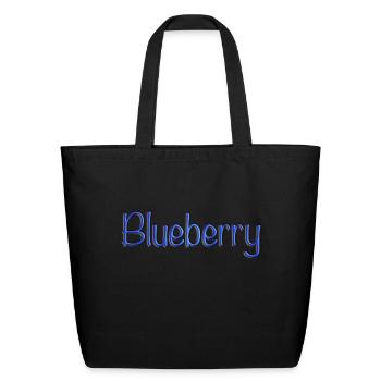 Blueberry2 - Eco-Friendly Cotton Tote - black - Front