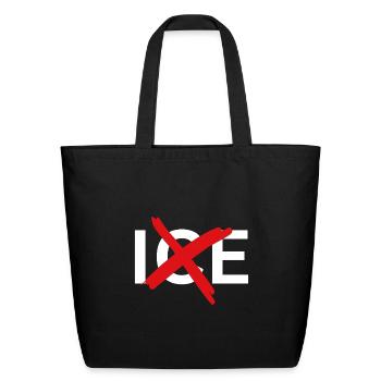 anti ice - Eco-Friendly Cotton Tote - black - Front