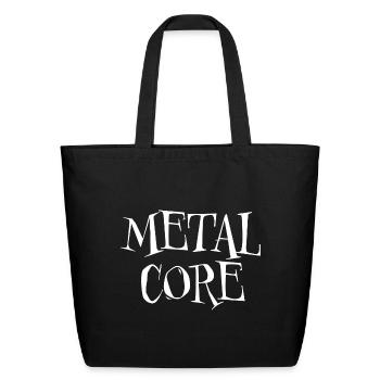 Metal Core - Eco-Friendly Cotton Tote - black - Front