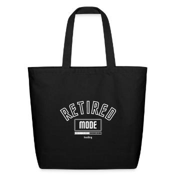 Anticipation Retired Mode Loading. - Eco-Friendly Cotton Tote - black - Front