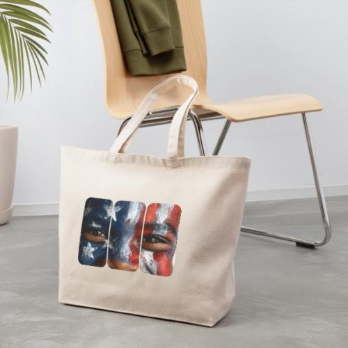 USA: Three Panels of Pride - Eco-Friendly Cotton Tote