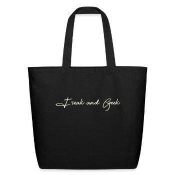 Freak And Geek - Eco-Friendly Cotton Tote - black - Front