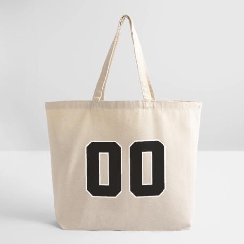 Varsity 00 Athletic Number Design - Eco-Friendly Cotton Tote