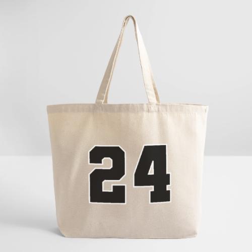 Varsity Number 24 College Font - Eco-Friendly Cotton Tote