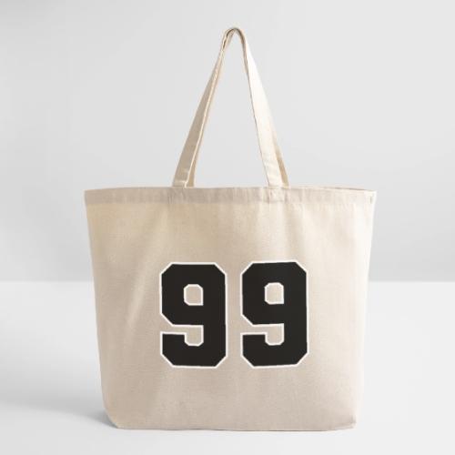 Varsity Number 99 Athletic Font - Eco-Friendly Cotton Tote