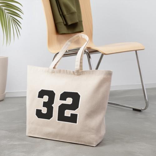 Varsity Number 32 Athletic Design - Eco-Friendly Cotton Tote