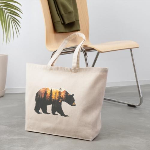 Bear: Sunset Guardian - Eco-Friendly Cotton Tote