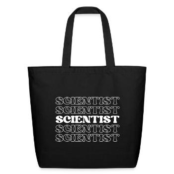 Scientist Researcher Scholar Research Expert - Eco-Friendly Cotton Tote - black - Front