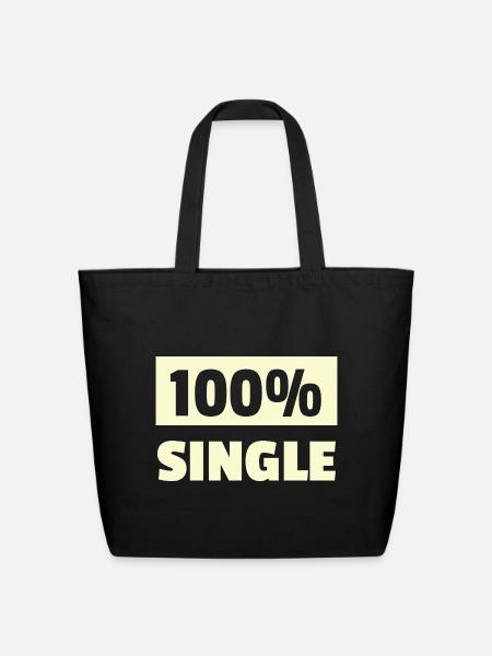 Bold 100% Single Typography Design - Eco-Friendly Cotton Tote - black