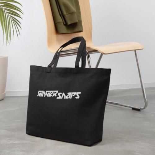 Ginger Snap5 logo (one line white) - Eco-Friendly Cotton Tote