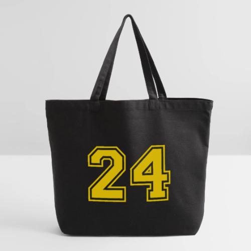 Number 24 in a classic athletic collegiate font - Eco-Friendly Cotton Tote