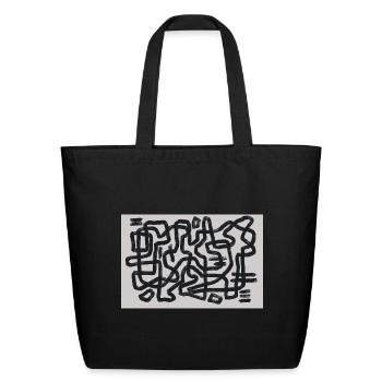 Routing Silence - Eco-Friendly Cotton Tote - black - Front