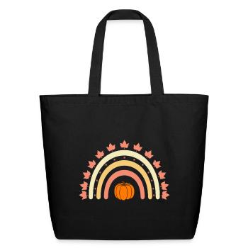 Pumpkin - Eco-Friendly Cotton Tote - black - Front