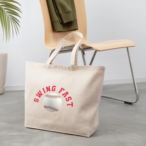 Baseball: Swing Fast Energy - Eco-Friendly Cotton Tote