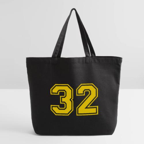 Number 32 in a classic athletic collegiate font - Eco-Friendly Cotton Tote