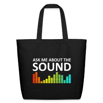 stage equipment - Eco-Friendly Cotton Tote - black - Front