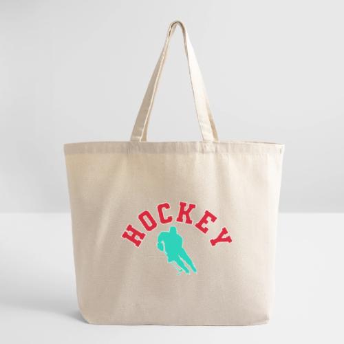 Hockey Player Silhouette - Eco-Friendly Cotton Tote